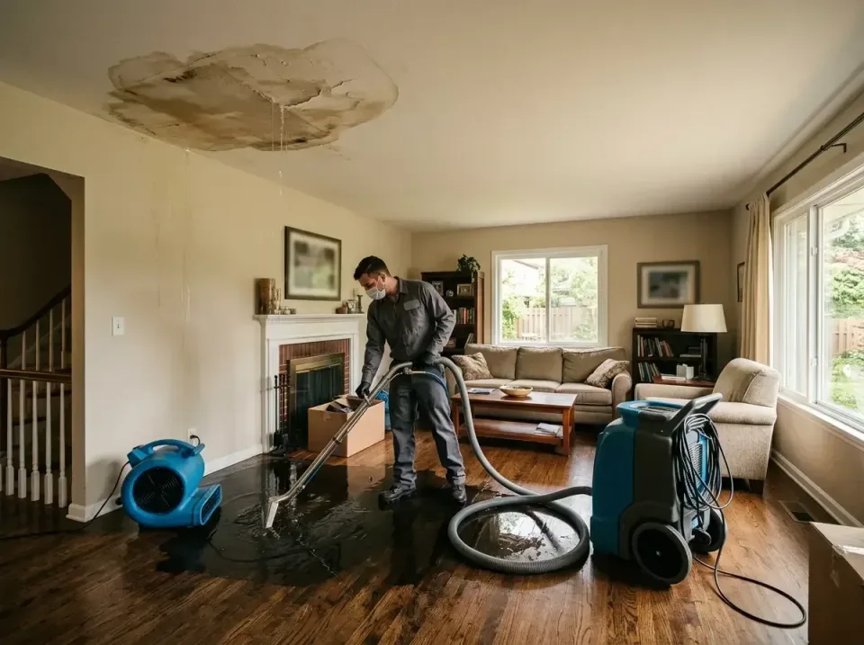 attic-pipe-burst-ceiling-drip-008 — frequently asked questions, Water Damage Restoration & Carpet Care in Forest Heights, MD